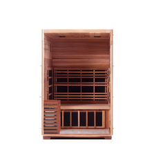 Load image into Gallery viewer, Enlighten Sapphire 2 Person Infrared/Traditional Hybrid Sauna HI-16376