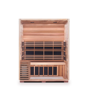 Enlighten Sapphire 3 Person Infrared/Traditional Hybrid Sauna HI-16377