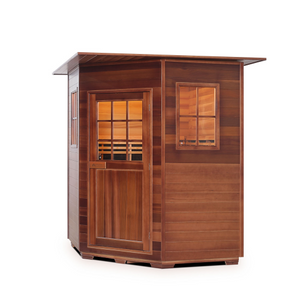 Enlighten Sapphire 4C 4 Person Infrared/Traditional Hybrid Sauna HI-16379