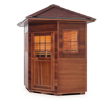 Load image into Gallery viewer, Enlighten Sapphire 4C 4 Person Infrared/Traditional Hybrid Sauna HI-16379