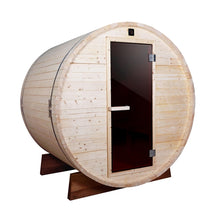 Load image into Gallery viewer, Outdoor and Indoor White Pine Barrel Sauna - 4 Person - 4.5 kW ETL Certified Heater