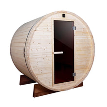 Load image into Gallery viewer, Outdoor and Indoor White Pine Barrel Sauna - 5 Person