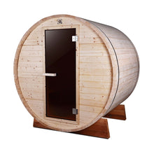 Load image into Gallery viewer, Outdoor and Indoor White Pine Barrel Sauna - 5 Person