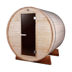 Outdoor and Indoor White Pine Barrel Sauna - 5 Person