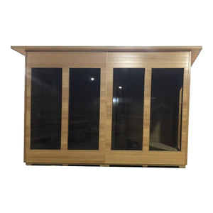 Canadian Cedar Outdoor and Indoor Wet Dry Sauna - 8 kW Harvia KIP Heater - 10 Person