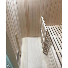 Load image into Gallery viewer, Canadian Hemlock Wet Dry Indoor Sauna - 4.5 kW Harvia KIP Heater - 4 Person