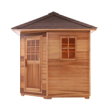 Load image into Gallery viewer, Canadian Cedar Wet Dry Outdoor Sauna with Asphalt Roof - 8 kW Harvia KIP Heater - 8 Person