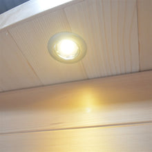 Load image into Gallery viewer, Clear Cedar Indoor Wet Dry Sauna with Exterior Lights - 4.5 kW Harvia KIP Heater - 4 Person