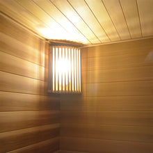 Load image into Gallery viewer, Clear Cedar Indoor Wet Dry Sauna with Exterior Lights - 4.5 kW Harvia KIP Heater - 5 Person