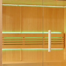 Load image into Gallery viewer, Canadian Hemlock Indoor Wet Dry Sauna with LED Lights - 4.5 kW Harvia KIP Heater - 4 Person