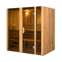 Load image into Gallery viewer, Canadian Cedar Indoor Wet or Dry Sauna Steam Room - 4.5 kW Harvia KIP Heater - 4 Person