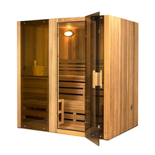 Load image into Gallery viewer, Canadian Cedar Indoor Wet or Dry Sauna Steam Room - 4.5 kW Harvia KIP Heater - 4 Person