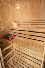Load image into Gallery viewer, Canadian Cedar Indoor Wet or Dry Sauna Steam Room - 4.5 kW Harvia KIP Heater - 4 Person