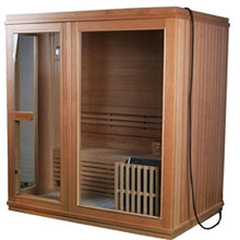 Load image into Gallery viewer, Canadian Hemlock Indoor Wet Dry Sauna - 4.5 kW Harvia KIP Heater - 4 Person