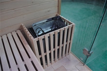 Load image into Gallery viewer, Canadian Hemlock Indoor Wet Dry Sauna - 4.5 kW Harvia KIP Heater - 4 Person