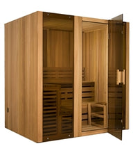 Load image into Gallery viewer, Canadian Cedar Indoor Wet Dry Steam Room Sauna - 6 kW Harvia KIP Heater - 6 Person