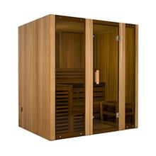 Load image into Gallery viewer, Canadian Cedar Indoor Wet Dry Steam Room Sauna - 6 kW Harvia KIP Heater - 6 Person