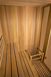 Canadian Cedar Indoor Wet Dry Steam Room Sauna - 6 kW Harvia KIP Heater - 6 Person