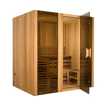 Load image into Gallery viewer, Hemlock Indoor Wet Dry Steam Room Sauna - 6 kW Harvia KIP Heater - 6 Person