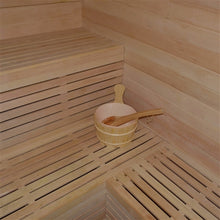 Load image into Gallery viewer, Canadian Hemlock Outdoor and Indoor Wet Dry Sauna - 6 kW Harvia KIP Heater - 6 Person
