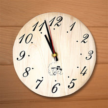 Load image into Gallery viewer, Handcrafted Sleek Analog Clock in Finnish Pine Wood