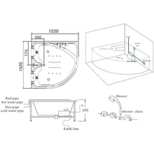 Load image into Gallery viewer, Mesa WS-150150 Two Person Whirlpool Tub