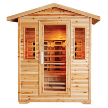 Load image into Gallery viewer, SunRay HL400D Cayenne 4-Person Outdoor Infrared Sauna